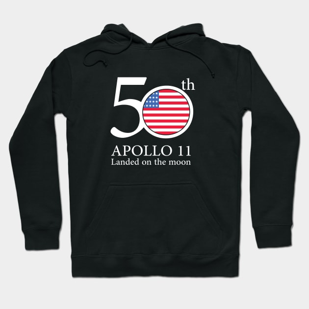 50th anniversary moon Hoodie by Amrshop87